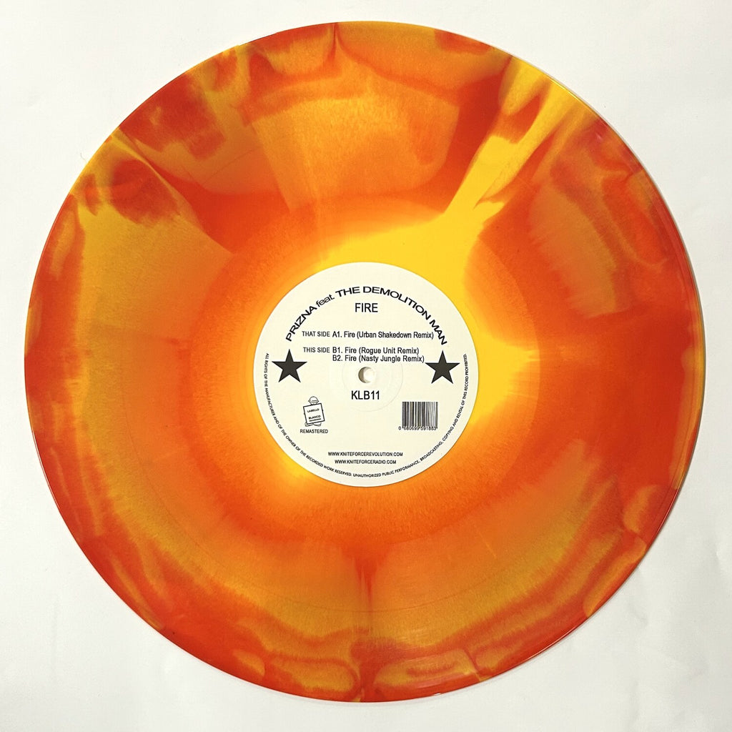Prizna Featuring The Demolition Man - Fire Remixes - KLB11SE vinyl B side