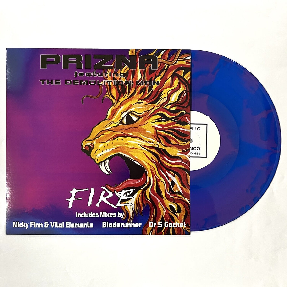 Prizna Featuring The Demolition Man - Fire Remixes 2 - KLB13SE blue purple vinyl with sleeve