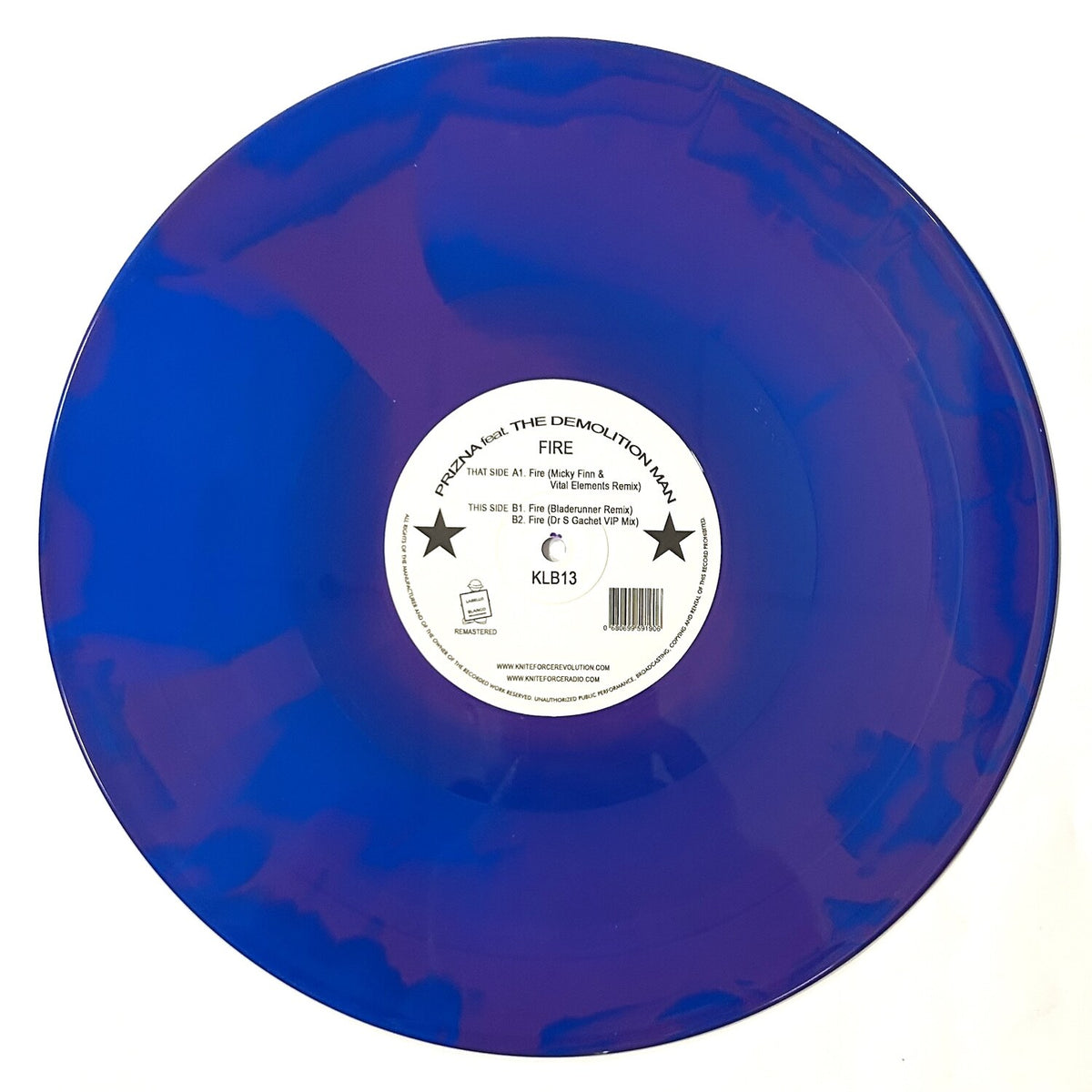 Prizna Featuring The Demolition Man - Fire Remixes 2 - KLB13SE vinyl B side