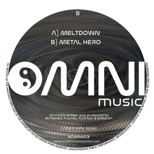 Pariah -  Meltdown EP - Omni Music -  12" Vinyl - KOMNI03