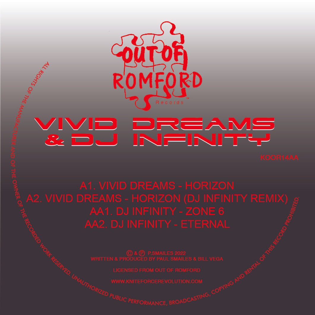 Vivid Dreams & Dj Infinity - Horizon EP - Out Of Romford - KOOR14  - 12