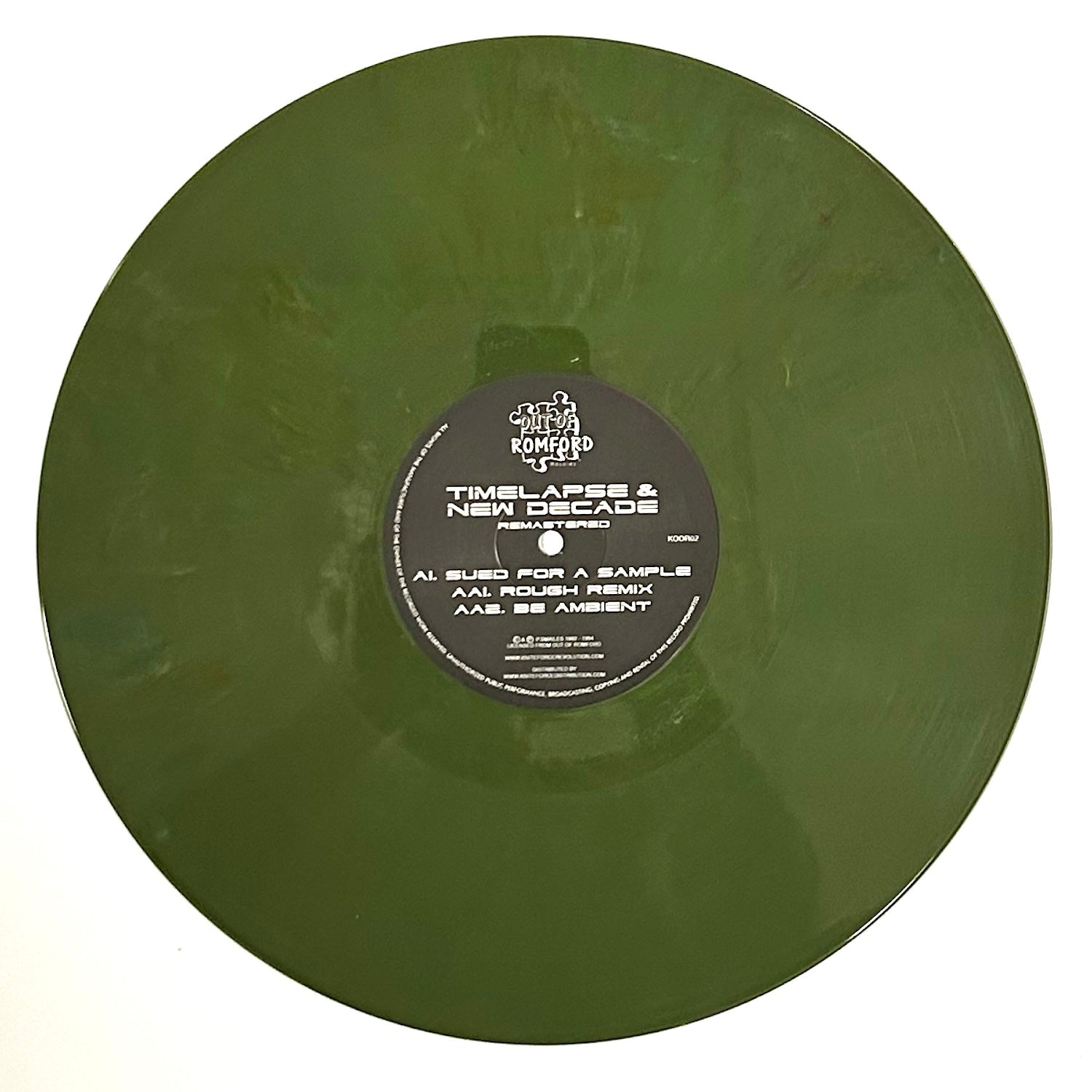 Timelapse & New Decade - Sued For A Sample EP - Out Of Romford - KOOR02SE - Old Skool - 12" Colour Vinyl