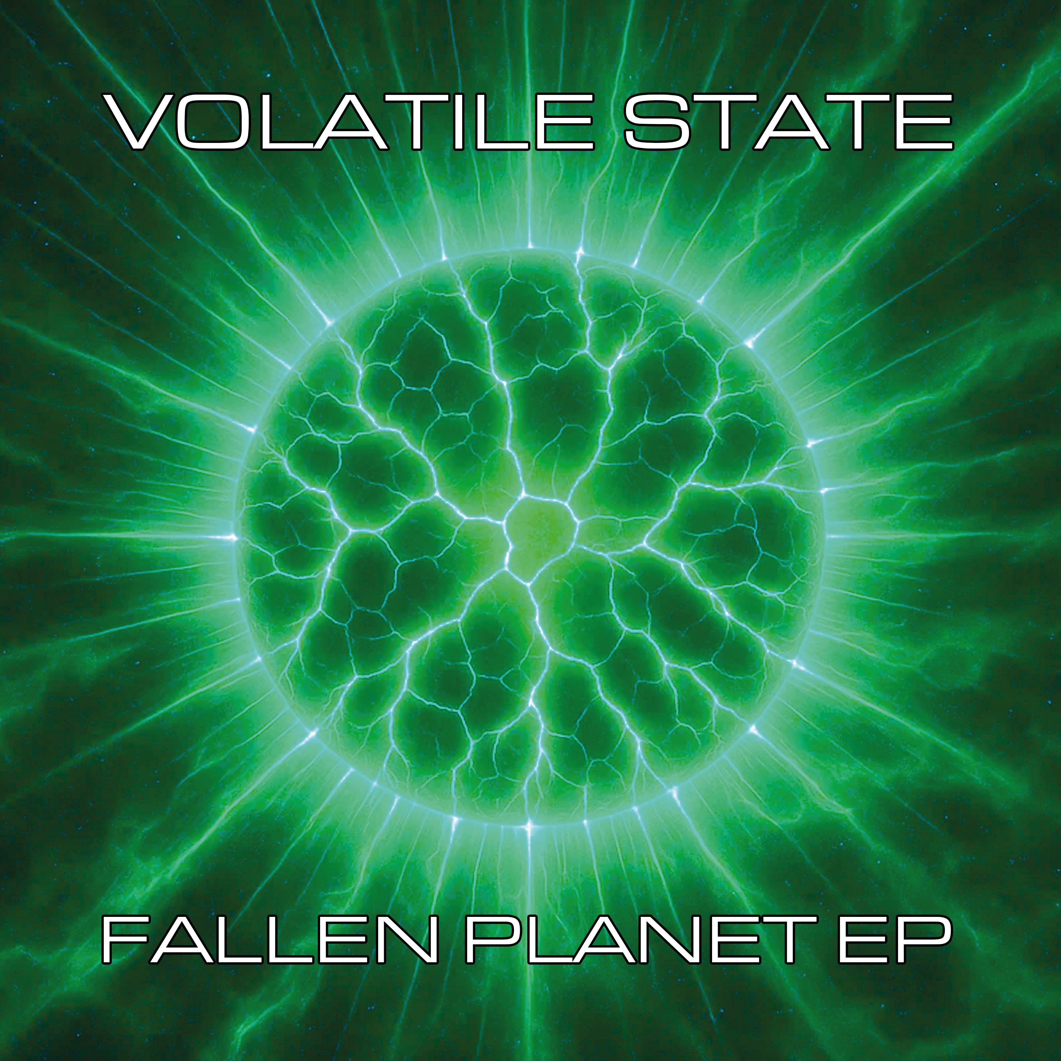 Volatile State - Fallen Planet EP - Out Of Romford Records - KOOR22 - Old Skool - 12" Green Splatter Version