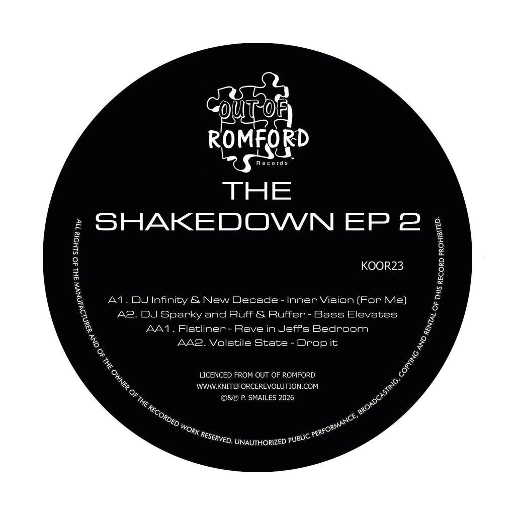 The Shakedown EP 2 - label artwork (genuine sleeve photo unavailable this session)