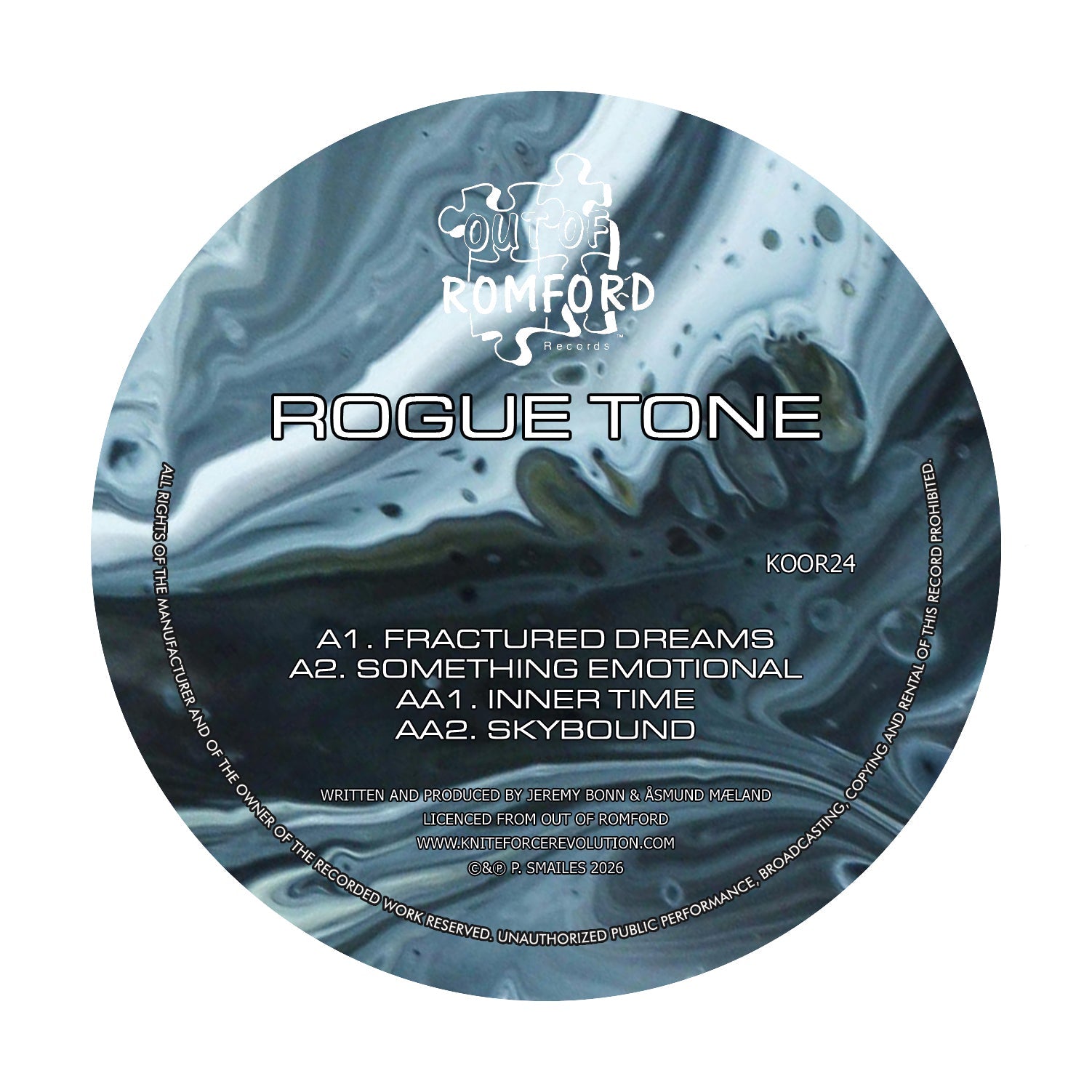 Fractured Dreams EP - label artwork (genuine sleeve photo unavailable this session)