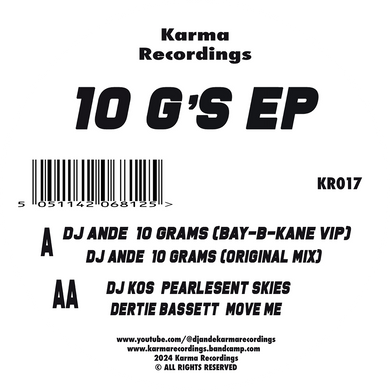 DJ Ande / Dj Kos / DerHe Bassec / DerHe Bassec / Bay-B-Kane - 10 G’s’ EP  - Karma - 12