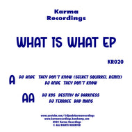 DJ Ande, DJ Kos, DJ Terrace - What Is What EP - Karma - KR020 - 12