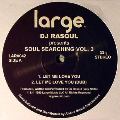 DJ Rasoul - Soul Searching Vol. 3 -  Large Music - Mason Collective  / Melé - LARV042  - 12