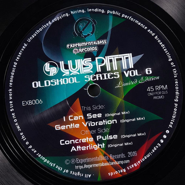 Luis Pitti - Oldskool Series Vol 6 - ExperimentalBass Records – EXB006 - 12" Vinyl