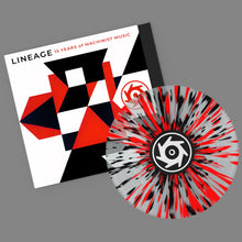 Load image into Gallery viewer, DJ Trace, Hyperfocus, Cybin and Others - Lineage EP - Machinist Music - MACHXVV01 - 12&quot; Clear Red and Black Splatter Vinyl (Import)