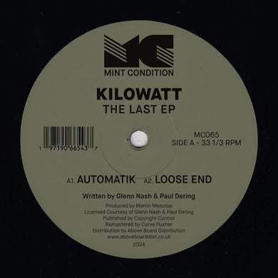 Kilowatt The Last EP - Mint Condition - 12