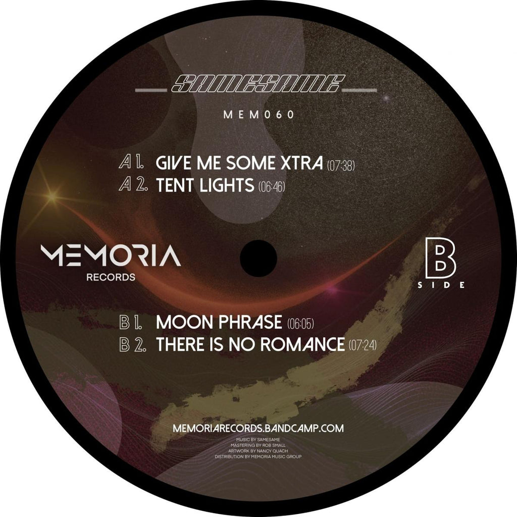 SameSame - Give me some Xtra - Memoria Recordings - MEM060 - 12" Vinyl - House - Dutch Import