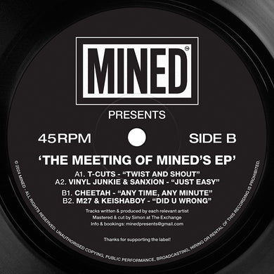 T-Cuts – Vinyl Junkie & Sanxion – Cheetah – M27  - Mined Records - Meeting Of Mined’s EP - 12