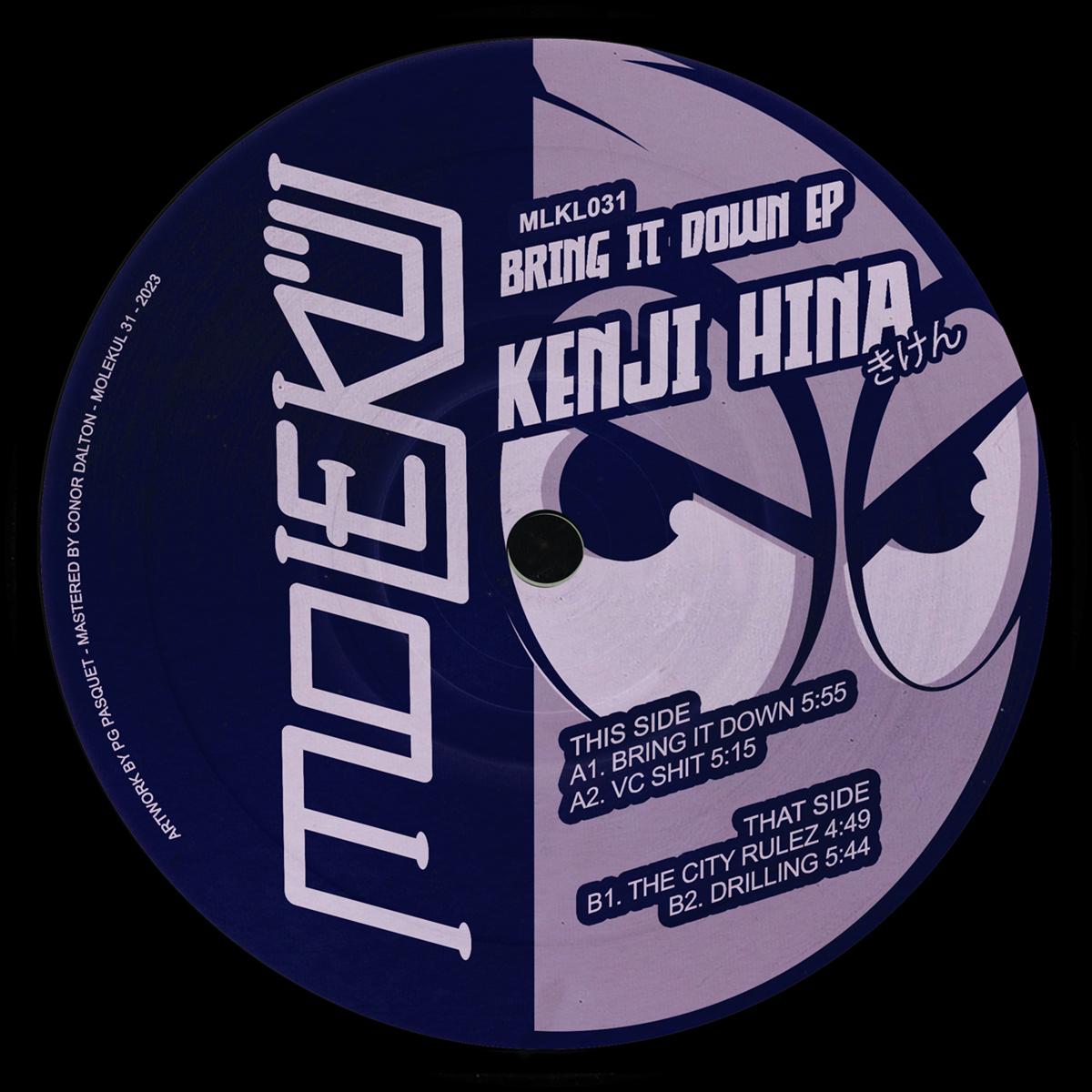 Kenji Hina - Bring It Down EP - Molekül - MLKL031 - 12" Vinyl - Techno - French Import