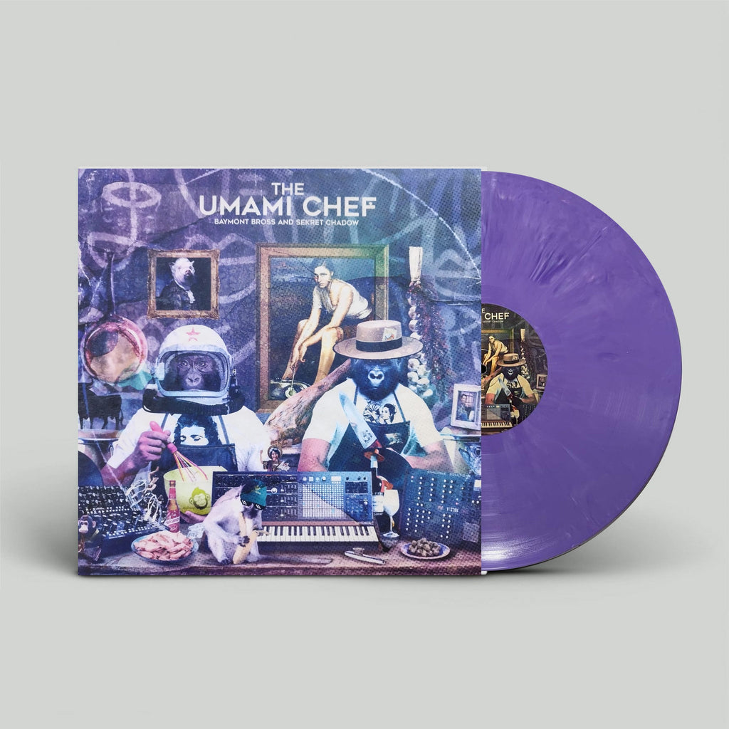 13 Monkeys Records - Baymont Bross & Sekret Chadow - The Umami Chefs - Recipe 1 - Marbled Purple 12" Vinyl -13MRLP009