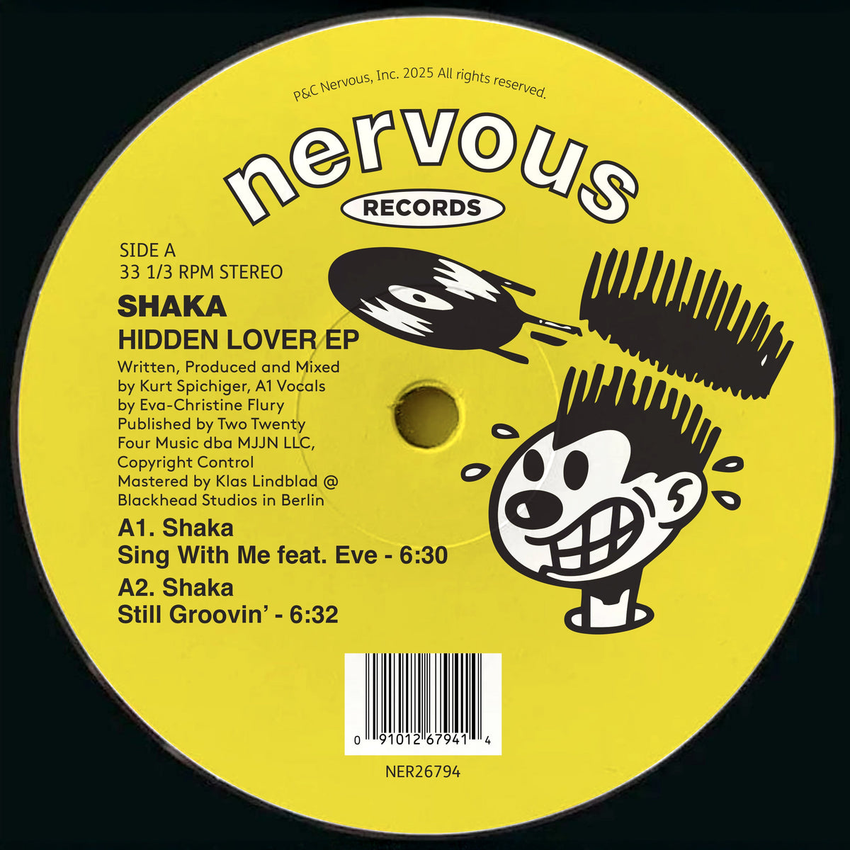 Shaka - Hidden Lover EP - Nervous Records - NER26794 - 12