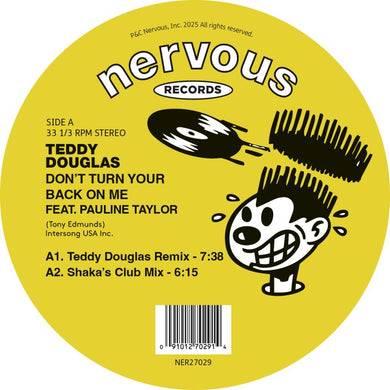 Teddy Douglas - Don't Turn Your Back On Me - Nervous Records - NER27029 - 12