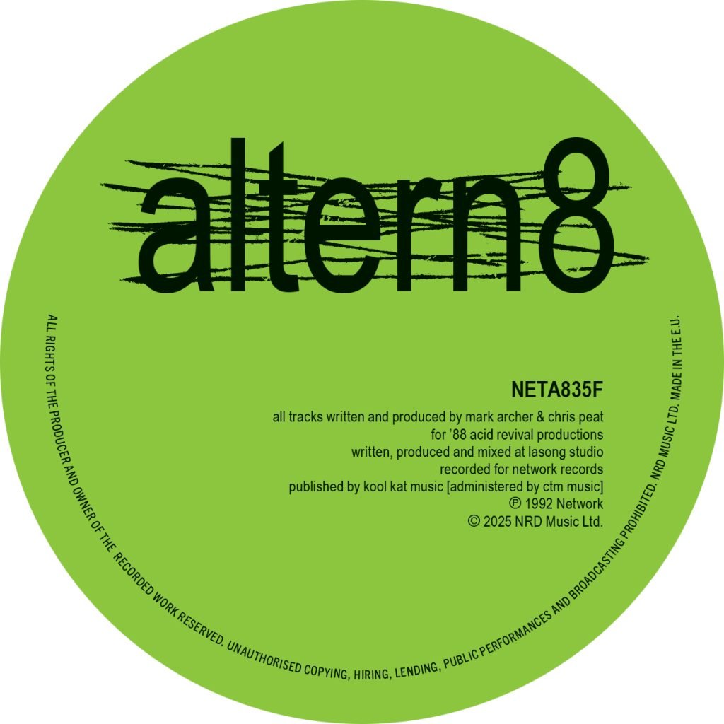Altern 8 - Frequency 2025  - Network Records -  NETA835F - 12"  Vinyl