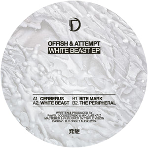 Offish & Attempt - Onset Audio - White Beast EP - OA325V - 12" Vinyl - US Import