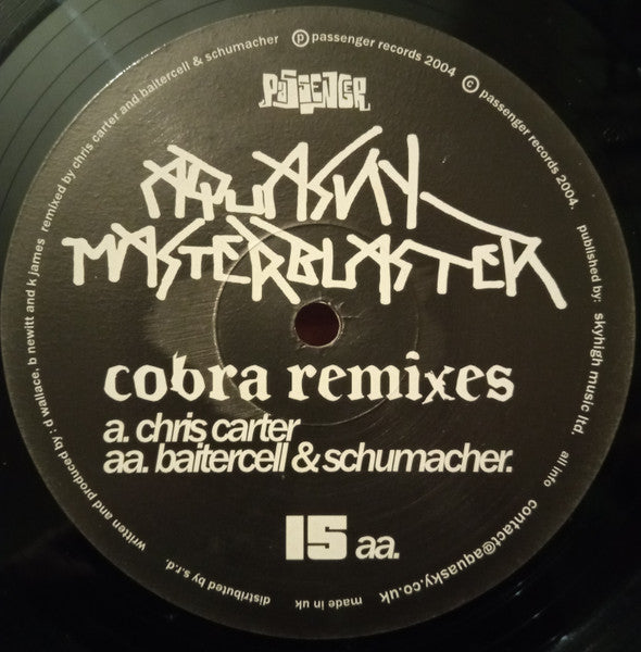 Aquasky vs. Masterblaster - Cobra Remixes - PASA015
