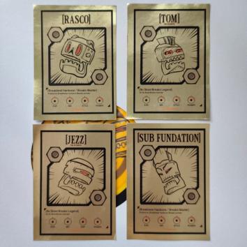 PBLR005 four gold cards