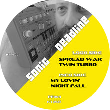 Load image into Gallery viewer, Sonic Deadline - Spread War EP - Party Force Recs- PF004 - 12" Yellow Vinyl