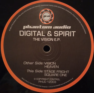 Digital & Spirit – The Vision E.P. - Phantom Audio – PHUD 12003 - 12 " Vinyl