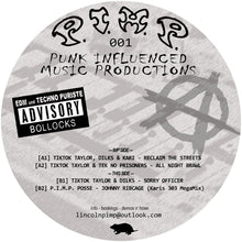 Load image into Gallery viewer, P.I.M.P. Records - Tik Tok Taylor &amp; Dilks &amp; Kari - Reclaim The Streets  - PIMP 001 - 12&quot; Vinyl  - acid techno-  WAAF002