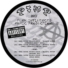 Load image into Gallery viewer, Tik Tok Taylor and Dilks - Unlawful Rhythm EP - P.I.M.P. Records - PIMP003 - 12&quot; Vinyl - Acid Techno