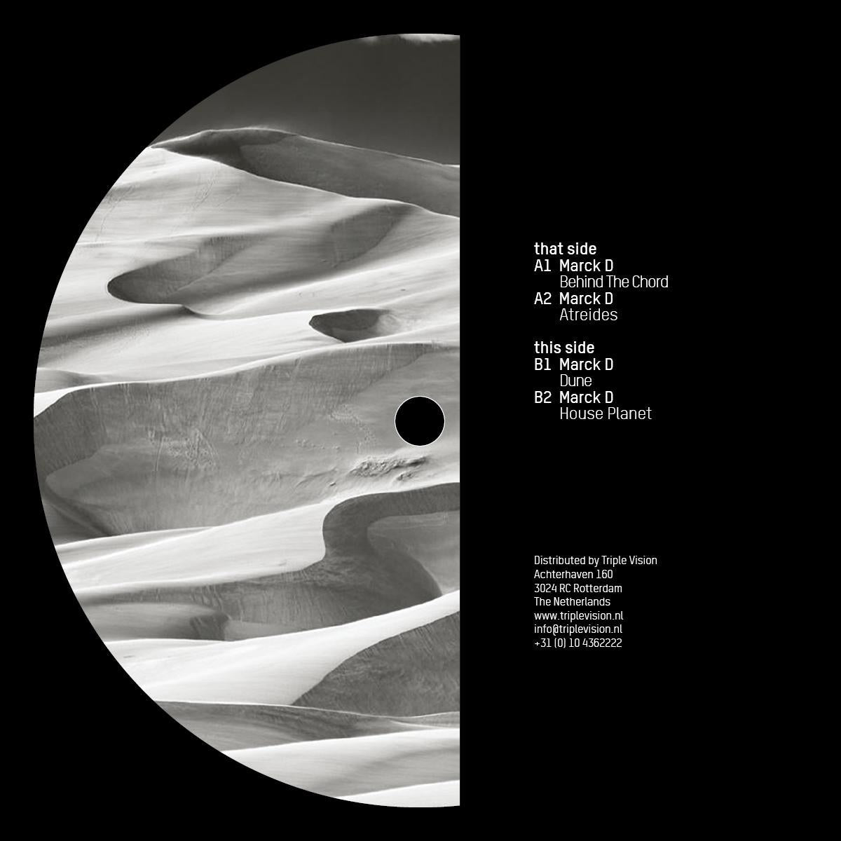 Marck D - Dune EP [label sleeve] - Planet Rhythm - PRRUKBLK125 - 12" Vinyl - Techno - Dutch Import
