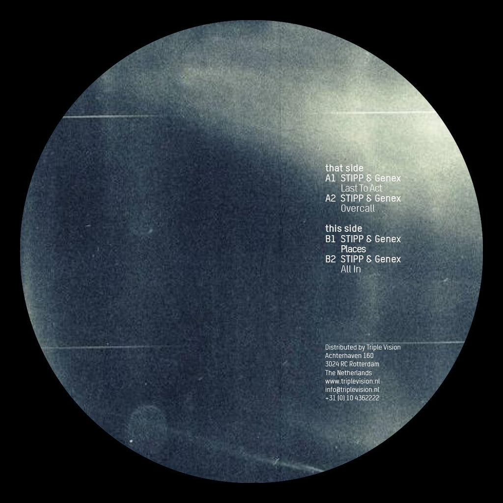 STIPP & Genex - Overcall EP - Planet Rhythm - PRRUKWHT015 - 12" Vinyl - Techno - Dutch Import