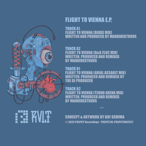 Mandidextrous - The Flight To Vienna & Remixes [full colour sleeve / incl. dl code] - PRSPCT Recordings - PRSPCTRVLT027 - 12" VINYL