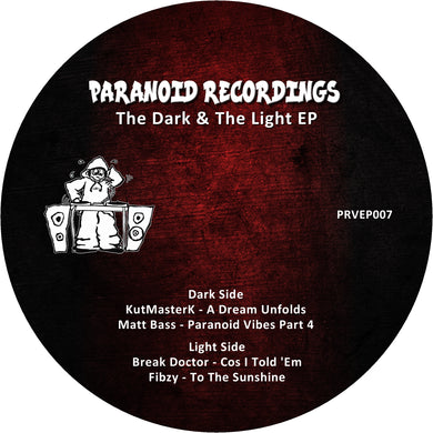 Paranoid Plastic - The Dark & The Light EP - Break Doctor/ Matt Bass/ Kutmaster K/ Fizby - PRVEP007 - 12
