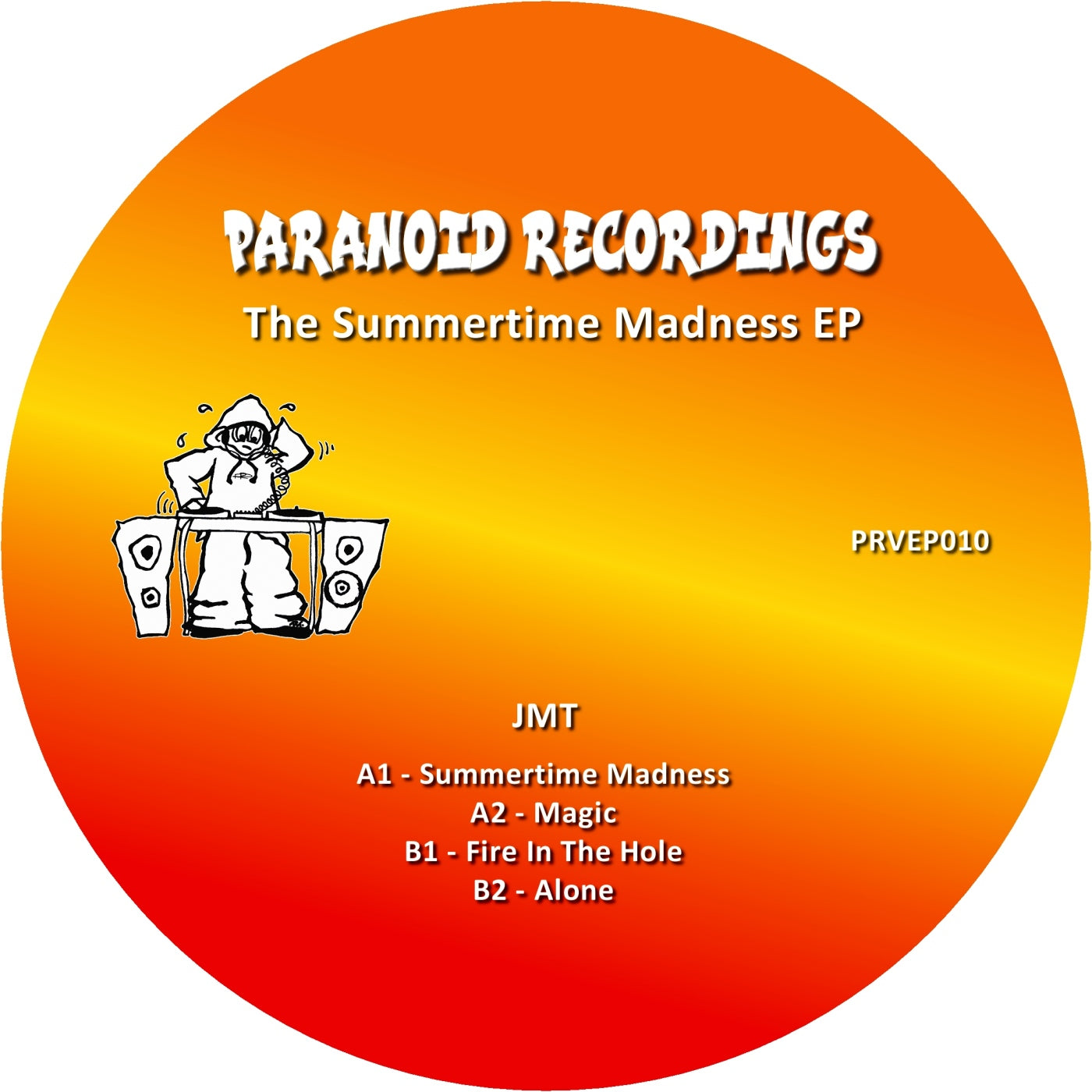 JMT - The Summertime Madness EP - Paranoid Recordings – PRVEP010 - 12" Green Vinyl