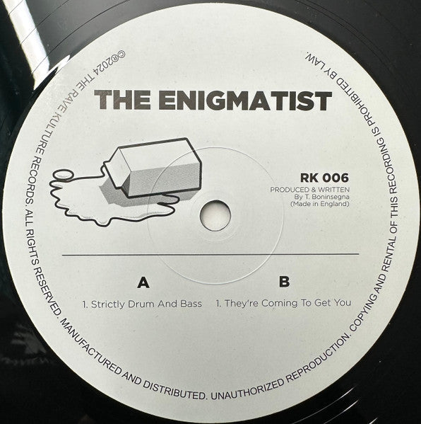 The Enigmatist – Strictly Drum And Bass - The Rave Kulture Records – RK006 - Sanish Import - 12" Vinyl