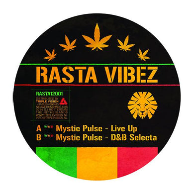 Rasta Vibez  -  Live Up EP [Black Vinyl Repress]  - Mystic Pulse  - 12