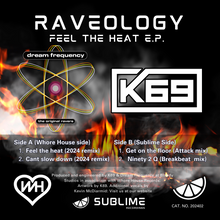 Load image into Gallery viewer, Raveology -  Feel The Heat -  K69 &amp; Dream Frequency  - Sublime Recordings - 12&quot; coloured butteryfly  vinyl - 202402