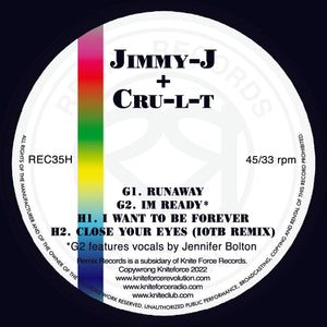 Jimmy J & Cru-l-t - Runnaway / I Want To be Forever - Disc 4 only - 12" Vinyl - REC35-GH
