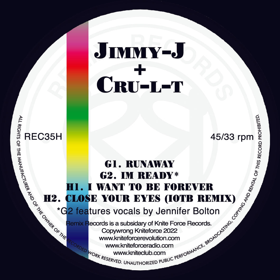 Jimmy J & Cru-l-t - Runnaway / I Want To be Forever - Disc 4 only - 12