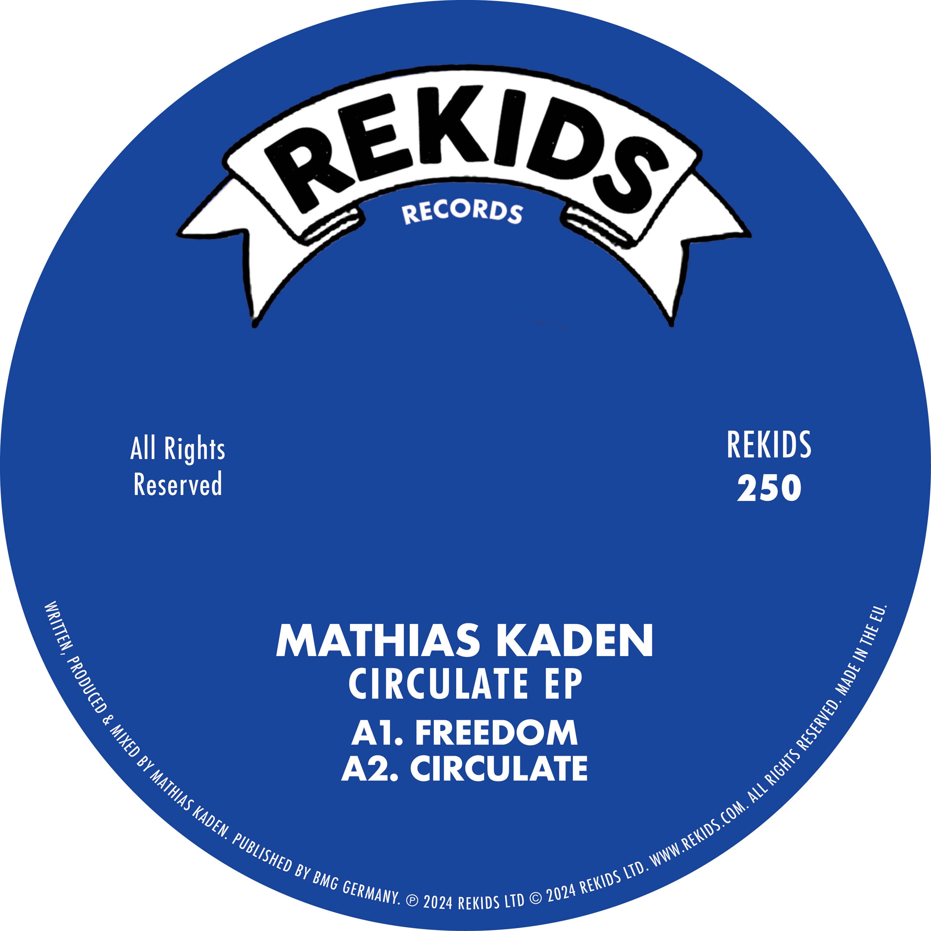Mathias Kaden - Circulate EP - REKIDS250