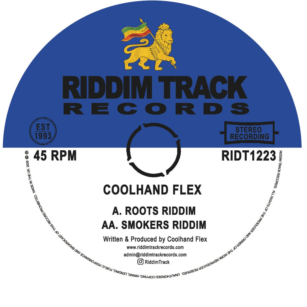 Coolhand Flex - Roots Riddim / Smokers Riddim - RIDT1223 label