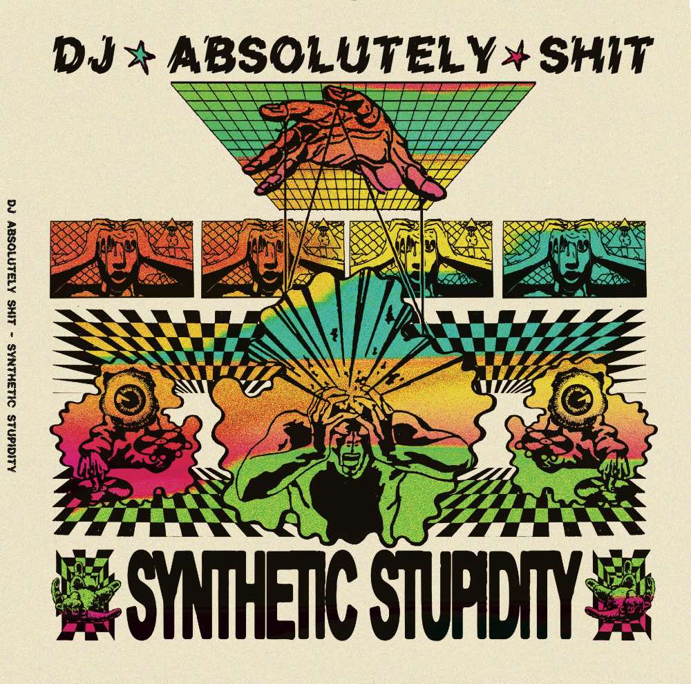 DJ ABSOLUTELY SHIT SYNTHETIC STUPIDITY -  RL60 - TRIPLE VINYL - TRI-FOLD SLEEVE - Red Laser Records - 3x12" vinyl LP