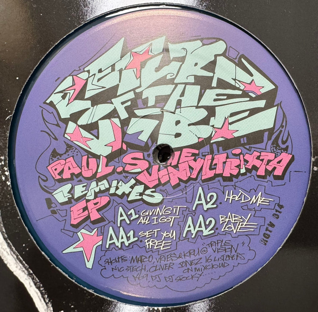 PAUL.S  - THE VINYLTRIXTA REMIXES EP - Return Of the Vibe - ROTV014 - 12" Blue Marbled Vinyl + Mp3 + Wav