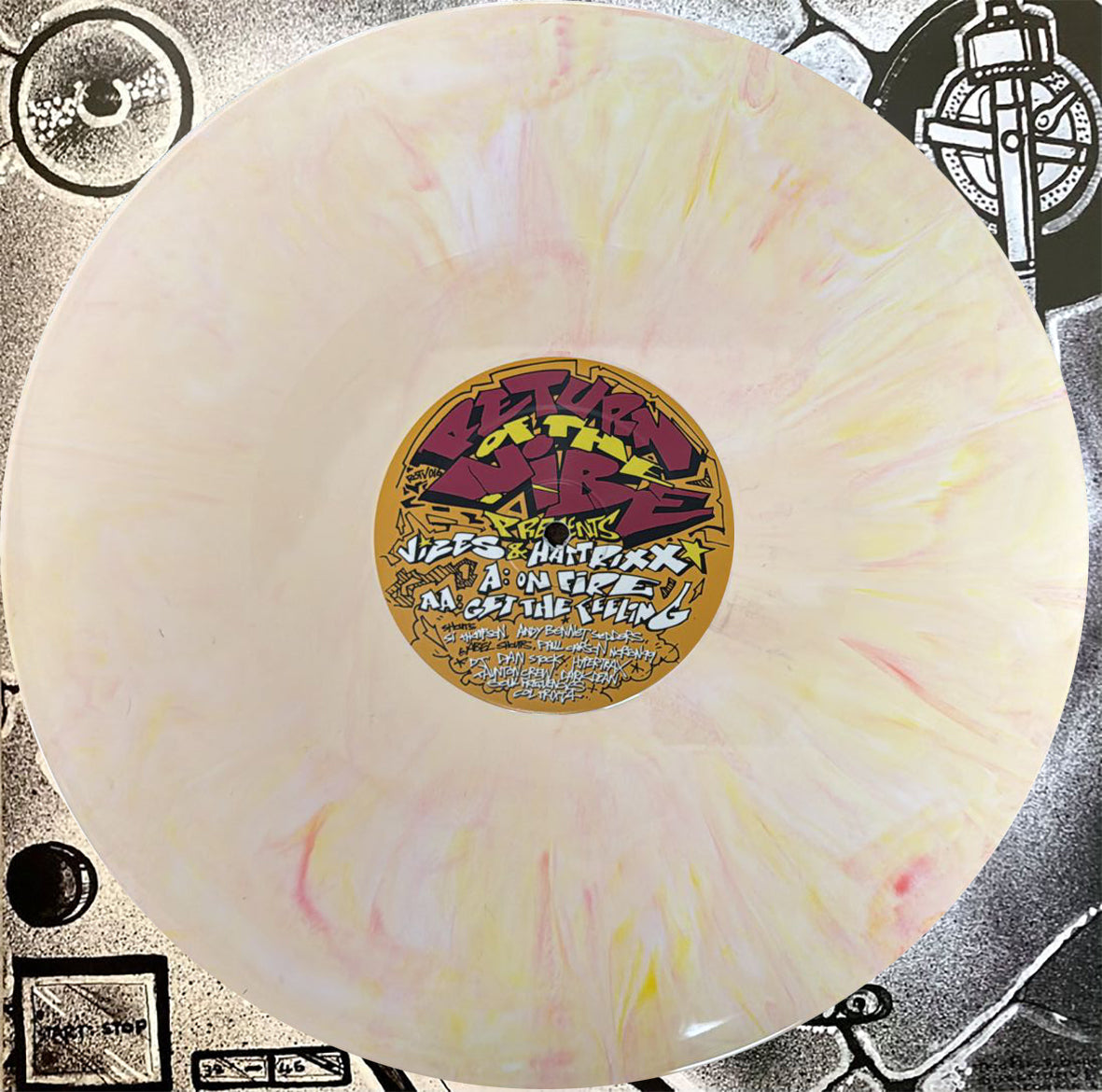 Vibes & Hattrixx - Return Of The Vibe - On Fire / Get The Feeling - ROTV016 -12" Peach Melba 12" Vinyl + Digi Download