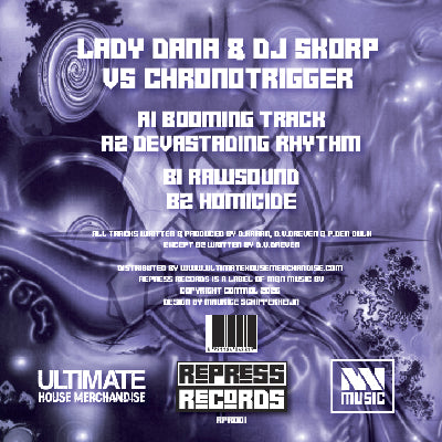 Lady Dana & DJ Skorp Vs Chronotrigger - Booming Track - RPR001 back