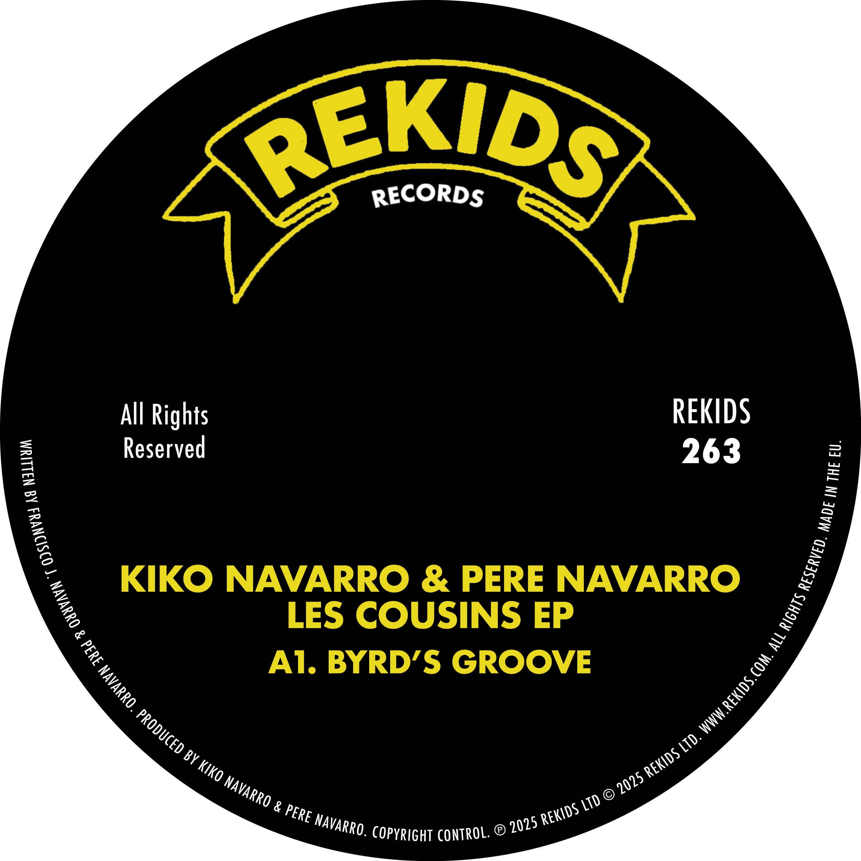 Kiko Navarro & Pere Navarro - Les Cousins EP - Rekids - REKIDS263 - 12" Vinyl - House