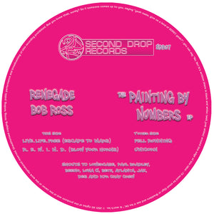 Renegade Bob Ross - The Painting By Numbers EP - Fell Running / Unicorn - SDR07 - Second Drop Records - 12" Vinyl