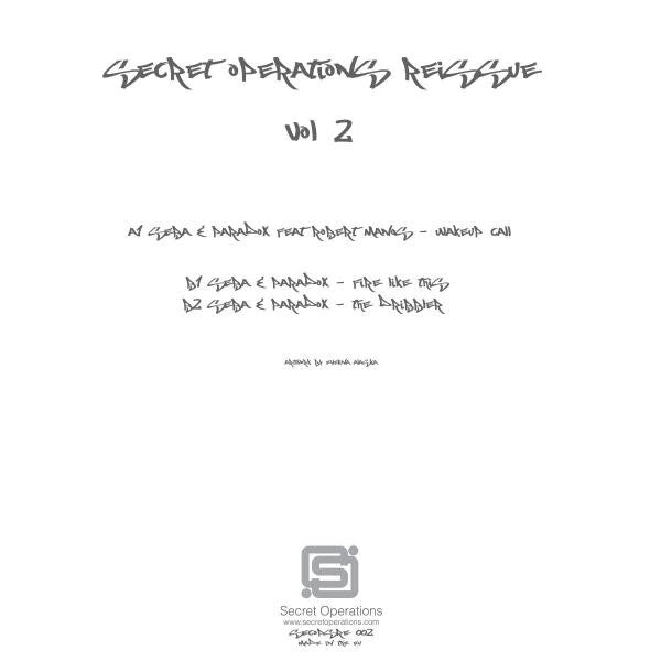 Seba & Paradox - Secret Operations Reissue Vol. 2 - SECOPSRE002 tracklist