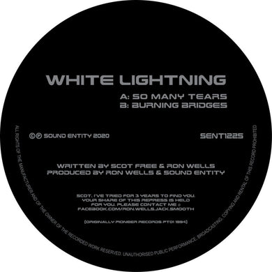 White Lightning ‎– So Many Tears / Burning Bridges  - Sound Entity Records -  SE1225 -12