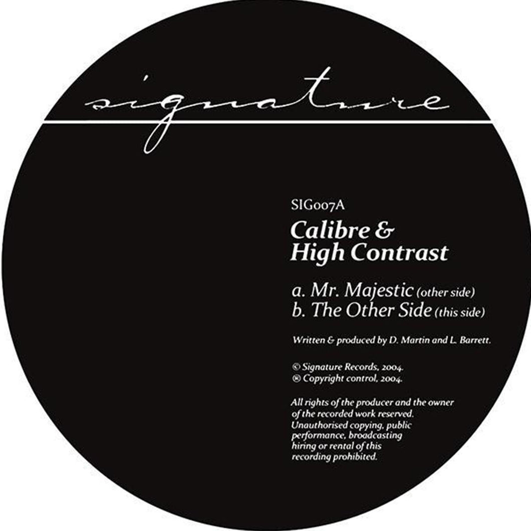 Calibre & High Contrast - Mr. Majestic - Signature - SIG007RP2 - 12
